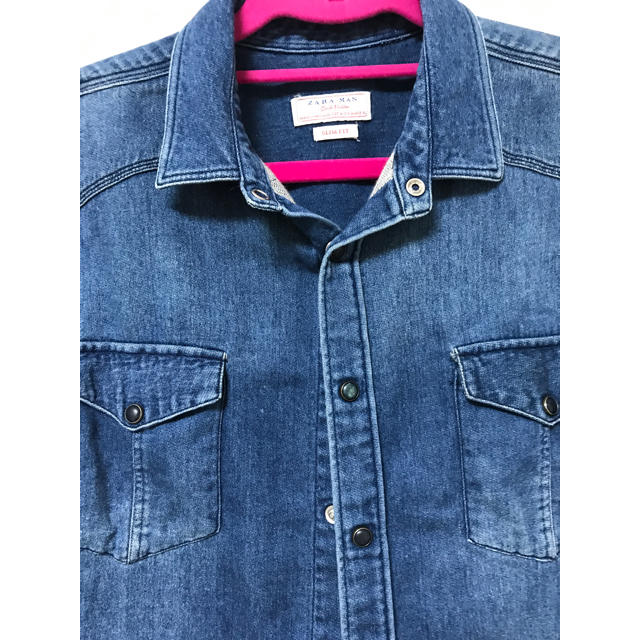 ZARA(ザラ)のZARAmen'sデニムシャツ メンズのトップス(シャツ)の商品写真