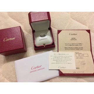 カルティエ(Cartier)のカルティエ ミニラブリング 美品 7号 ダイヤ 47(リング(指輪))