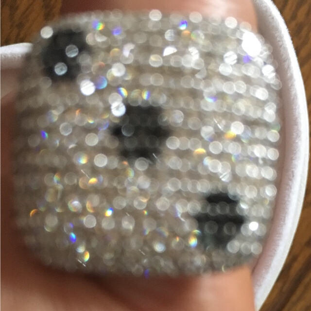 18金 ホワイトゴールド ダイヤモンド ブラックダイヤモンド 指輪 未使用品 レディースのアクセサリー(リング(指輪))の商品写真