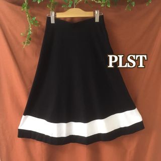 プラステ(PLST)のPLST＊シルク混ニットフレアスカート＊(ひざ丈スカート)