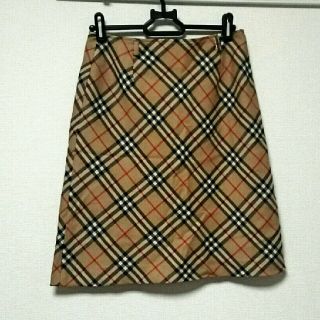 バーバリー(BURBERRY)のバーバリーブルーレーベル レディース チェック柄スカート(ひざ丈スカート)