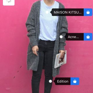 アクネ(ACNE)のアクネストゥディオス☆ロングカーディガン美品(カーディガン)