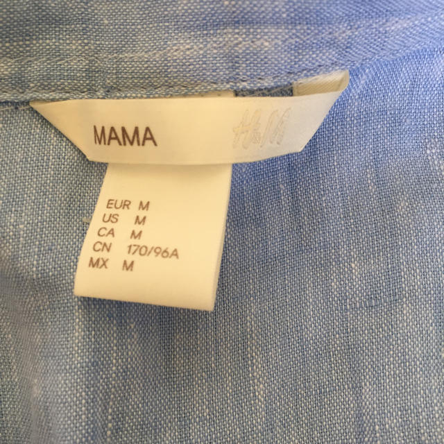 H&M(エイチアンドエム)のH&M MAMA マタニティー リネンシャツ キッズ/ベビー/マタニティのマタニティ(マタニティトップス)の商品写真