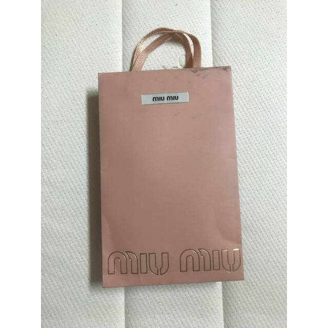 miumiu - MIUMIU ミュウミュウ ショップ袋 ショッパー ブランド バッグ の通販 by イモリ's shop｜ミュウミュウならラクマ