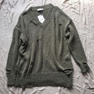 ザラ(ZARA)のZARA knitwear ダメージビックニット(ニット/セーター)