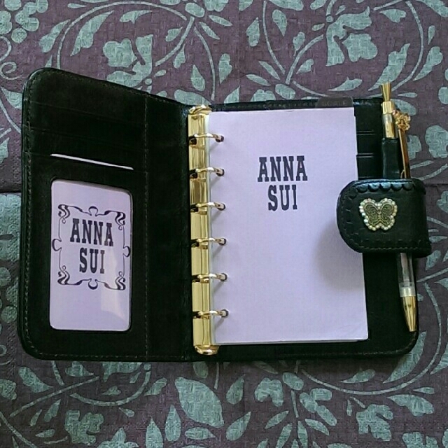お1人様1点限り】 ANNA SUI アナスイ システム手帳 手帳
