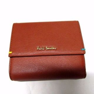 ポールスミス(Paul Smith)の新品ポールスミスPaulSmith 二つ折り財布 羊革 オレンジ(財布)