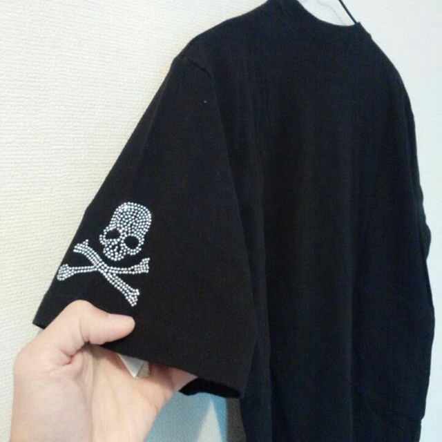 装飾付き スカル Tシャツ Lサイズ - 2
