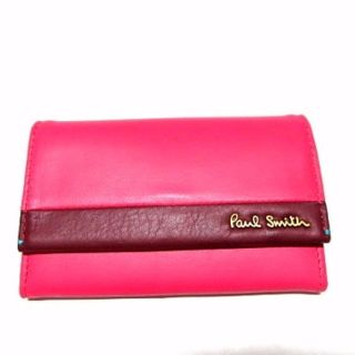 ポールスミス(Paul Smith)の新品ポールスミスPaulSmith 名刺入れカードケース カラーブロック牛革(名刺入れ/定期入れ)