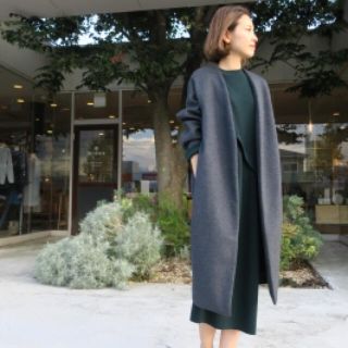 エンフォルド(ENFOLD)のHappiness様専用 ☆美品☆ ENFOLD ノーカラーコート 2016aw(ロングコート)