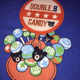 ダブルビー(DOUBLE.B)の新品タグ付き🌟ミキハウス☆ダブルＢ🌟キャンディータワー青いTシャツ🌟160(Tシャツ/カットソー)