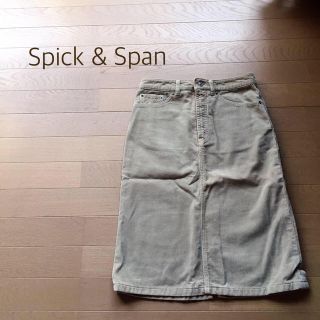 スピックアンドスパン(Spick & Span)のSpick&Span コーデュロイスカート(ひざ丈スカート)