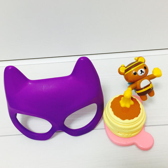 ネコ仮面&リラックマはちみつ玩具 エンタメ/ホビーのコスプレ(小道具)の商品写真