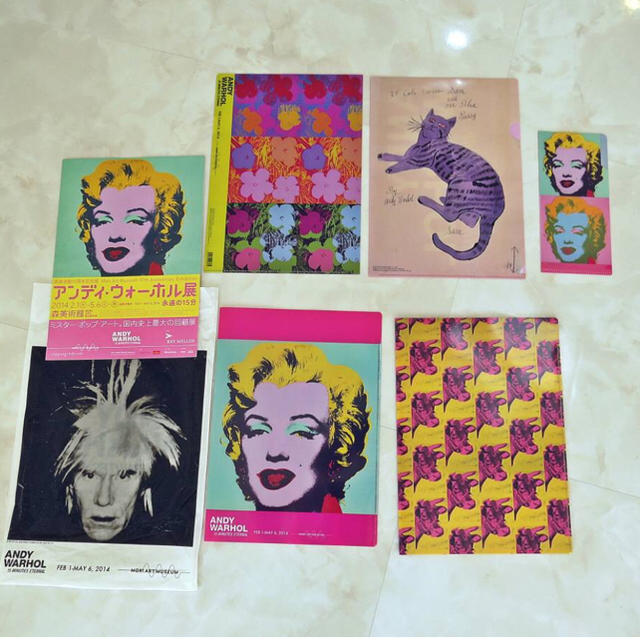 Andy Warhol(アンディウォーホル)の新品□アンディ・ウォーホル・クリアファイル5点セット エンタメ/ホビーのアニメグッズ(クリアファイル)の商品写真