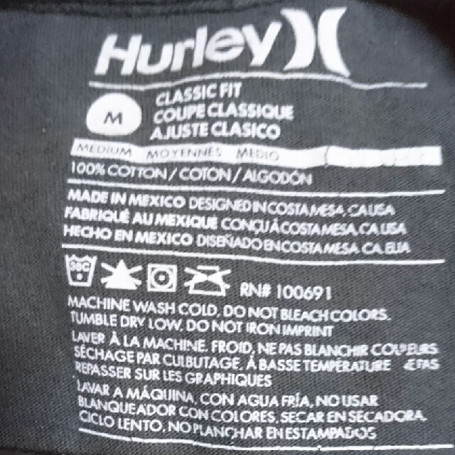 Hurley(ハーレー)の人気ブランド ハーレー Tシャツ デカロゴ メンズのトップス(Tシャツ/カットソー(半袖/袖なし))の商品写真