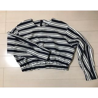 ザラ(ZARA)の【値下げ】ザラ ボーダー ストライプ トップス(カットソー(長袖/七分))