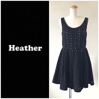 ヘザー(heather)の❤️送料込❤️Heather ノースリーブワンピ ヘザー(ミニワンピース)