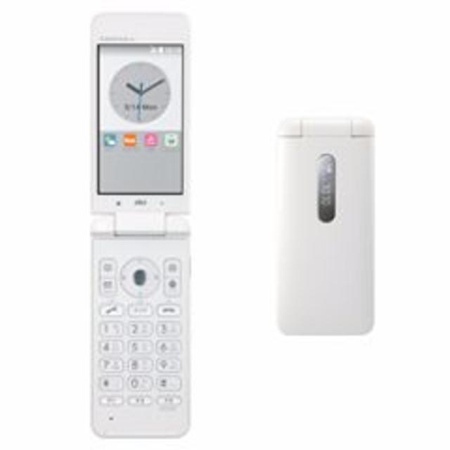 京セラ(キョウセラ)の新品 au GRATINA 4G KYF31 ホワイト スマホ/家電/カメラのスマートフォン/携帯電話(携帯電話本体)の商品写真