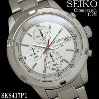 セイコー(SEIKO)のセイコー時計シャープかつエレガント！！1/10秒・60秒・60分クロノグラフ搭載(その他)