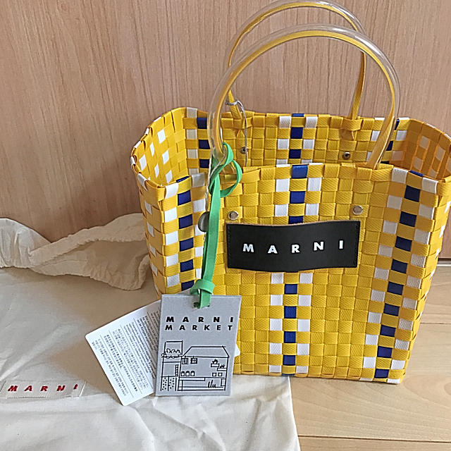 Marni - MARNI カゴバッグ ミニ イエローの通販 by ♡|マルニならラクマ