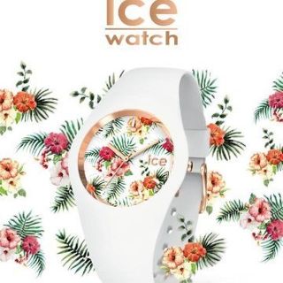 アイスウォッチ(ice watch)のアイスウォッチ時計☆花柄の文字盤が注目度抜群！！想像性豊かなデザイン☆(腕時計)