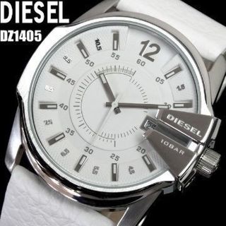 ディーゼル(DIESEL)のディーゼル時計☆人気抜群！！ 存在感溢れる迫力と美の傑作！☆爽やかスノーホワイト(腕時計)