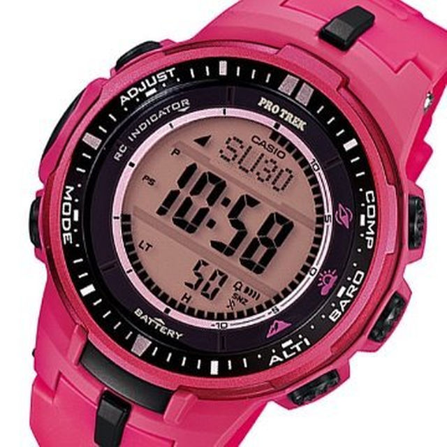 CASIO(カシオ)のカシオ時計☆世界６局電波 ソーラー ！！方位計 コンパス 高度計 温度計 気圧☆ レディースのファッション小物(腕時計)の商品写真