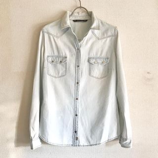 ザラ(ZARA)のほし様専用★タンガリーデニムシャツ ZARA(シャツ/ブラウス(長袖/七分))