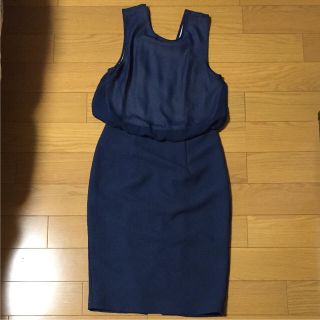 エイチアンドエム(H&M)のH&Mバックシャンワンピース 36(ひざ丈ワンピース)