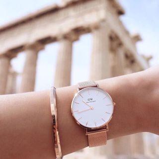 Daniel Wellington - DW メッシュベルト腕時計 ピンクゴールドの通販