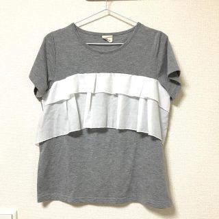 グリーンパークス(green parks)の【美品】グリーンパークス フリルTシャツ(Tシャツ(半袖/袖なし))