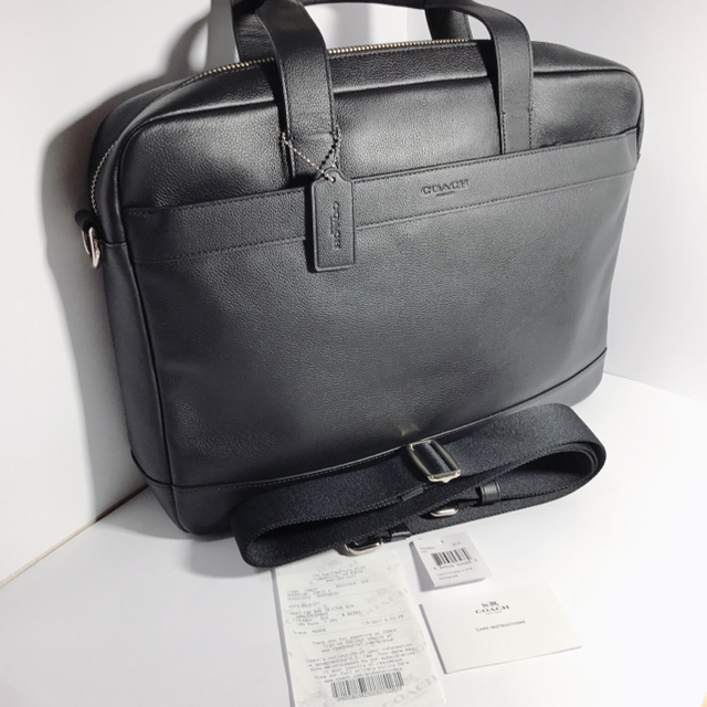 COACH コーチ タグ付き☆ブラック ビジネスバッグ 新品未使用-