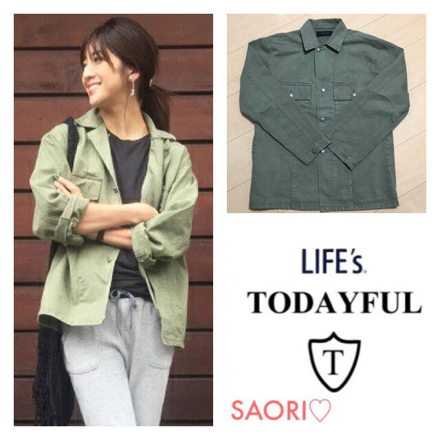 TODAYFUL【未使用に近い】ヘリンボーンワークジャケット★TODAYFUL