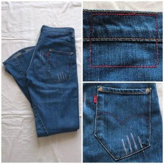 リーバイス(Levi's)の希少 初期モデル リーバイスレッド 赤耳 立体裁断 爪痕デニム w26(デニム/ジーンズ)