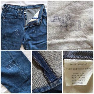 希少　初期　LEVI‘S RED デニム ジーンズ 立体裁断　爪痕　欧州企画