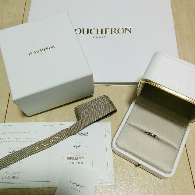 BOUCHERON(ブシュロン)の本物★保証書付★BOUCHERON　ブシュロン　ゴドロン　リング　指輪　ケース レディースのアクセサリー(リング(指輪))の商品写真