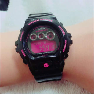 ジーショック(G-SHOCK)のG-shock 黒 ピンク 美品 ドナルド様専用(腕時計(デジタル))