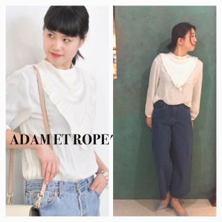 アダムエロぺ(Adam et Rope')のADAM ET ROPE' フリルブラウス(シャツ/ブラウス(長袖/七分))