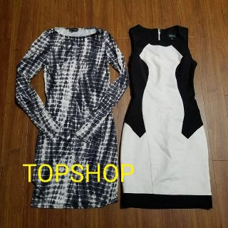 トップショップ(TOPSHOP)のTOPSHOPボディコンシャスワンピ二点セット(ひざ丈ワンピース)