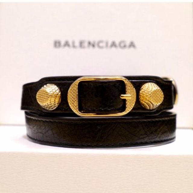 極美品◆BALENCIAGA バレンシアガ ジャイアントスタッズ ブレスレット◆