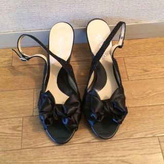 美品 黒色ミュール(ミュール)