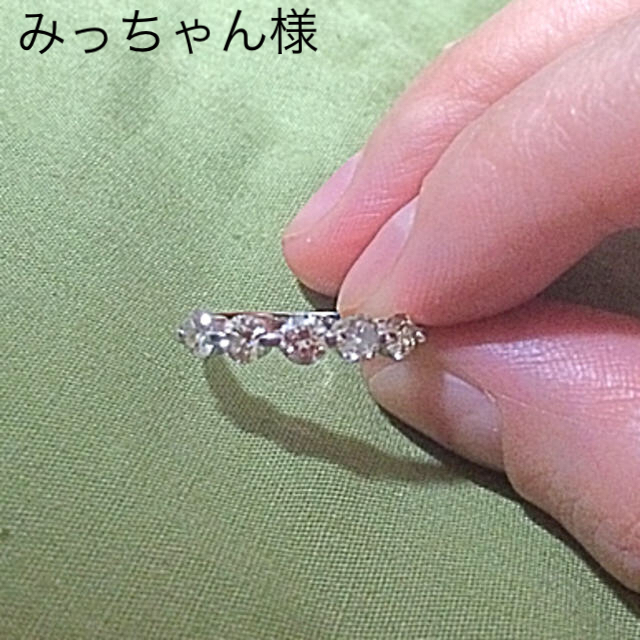 1カラットダイヤモンド一文字リング レディースのアクセサリー(リング(指輪))の商品写真