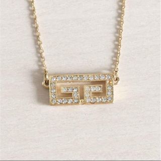 ジバンシー エナメル/ K18YG ダイヤモンド ペンダントネックレス 0.03ct