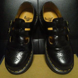 ドクターマーチン(Dr.Martens)のDr.Martens メリージェーン UK4 黒 刻印あり(ローファー/革靴)