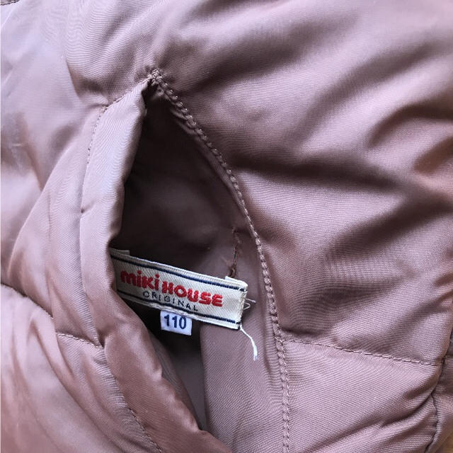 mikihouse(ミキハウス)のmikihouse ダウンベスト 110 used キッズ/ベビー/マタニティのキッズ服男の子用(90cm~)(ジャケット/上着)の商品写真