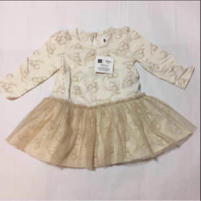 babyGAP(ベビーギャップ)の新品  gap ディズニー 長袖ワンピース 90 ダンボ キッズ/ベビー/マタニティのキッズ服女の子用(90cm~)(ワンピース)の商品写真