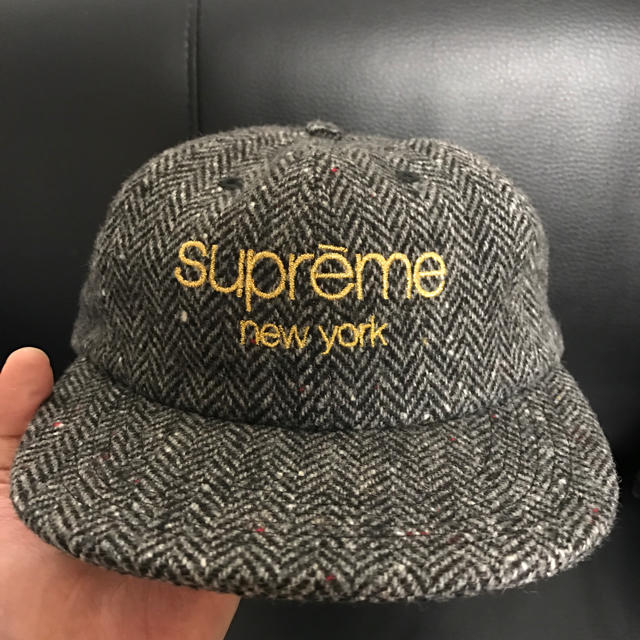 supreme ウールヘリンボーンキャップ