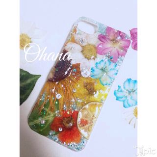 ☆トロピカルな押し花iphoneケース☆(モバイルケース/カバー)