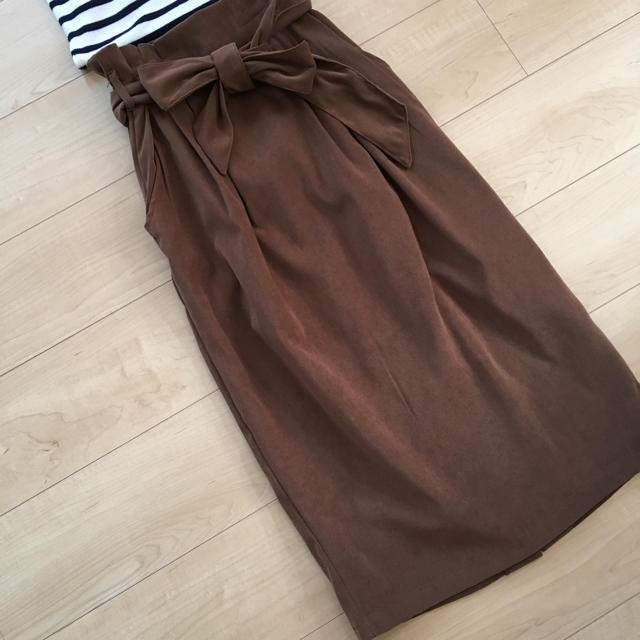 mysty woman(ミスティウーマン)のミスティウーマン ハイウエストリボンスカート♡  レディースのスカート(ロングスカート)の商品写真