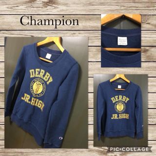 チャンピオン(Champion)のChampion 長袖 スウェット 刺繍ワッペン  M 2011年製(トレーナー/スウェット)